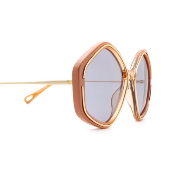 Chloé Kheene Pink Gold Brown CH0061S 58mm Sunglasses - Picture 5 of 6